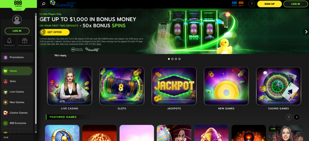 888casino interac