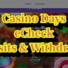 casinodays eCheck Deposits & Withdrawals – Ontario Players Guide