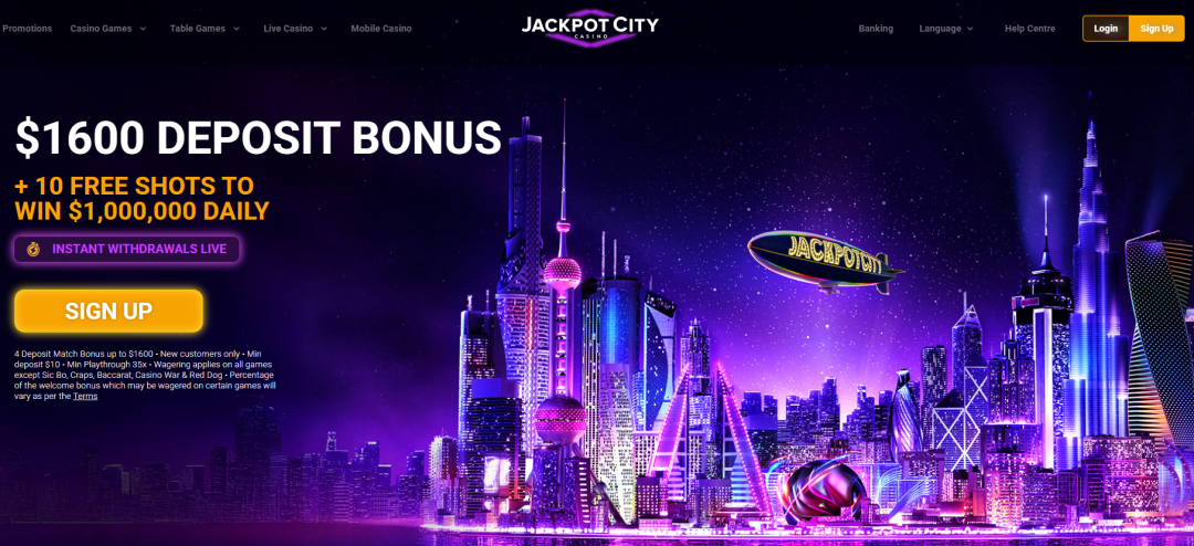 jackpotcity interac
