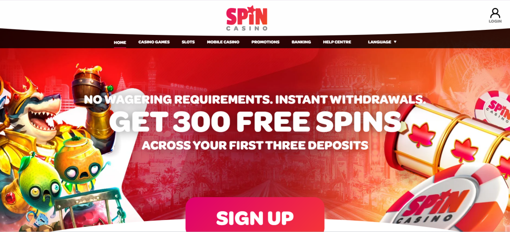 spincasino interac